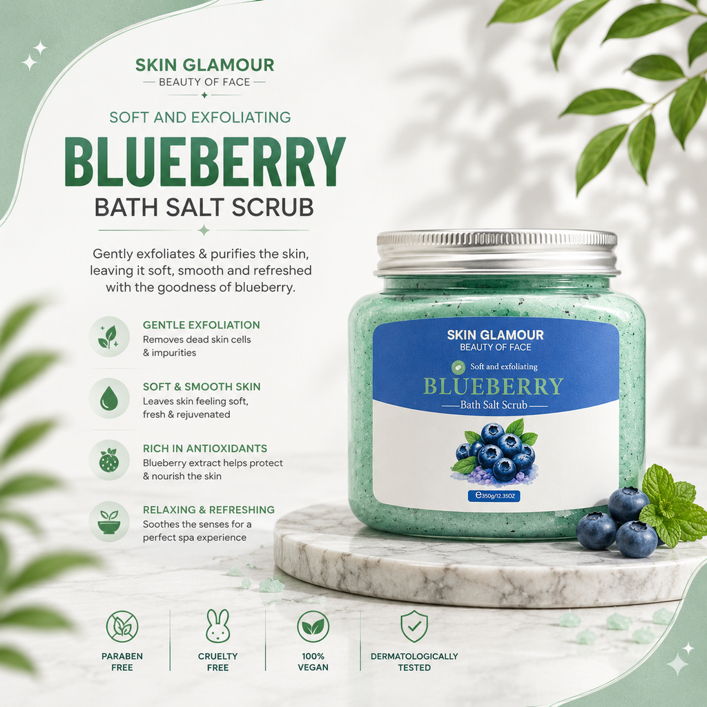 Skin Glamour - Blueberry Bath Salt Scrub