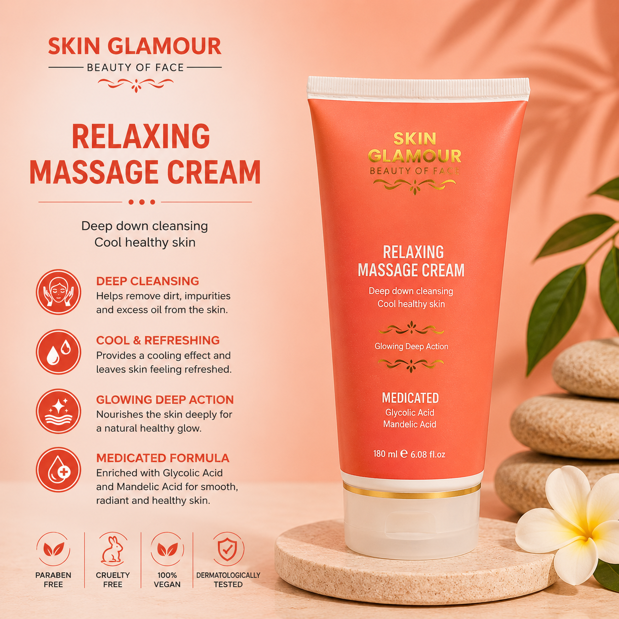 Skin Glamour - Relaxing Massage Cream