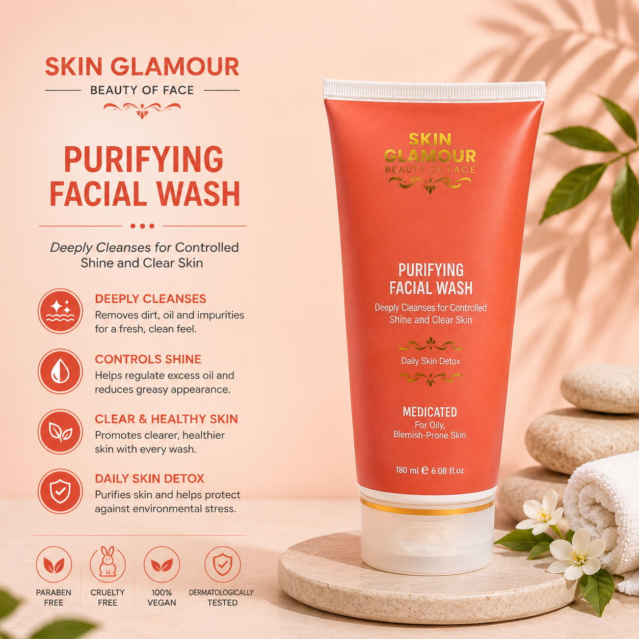 Skin Glamour - Purifying Facial Wash