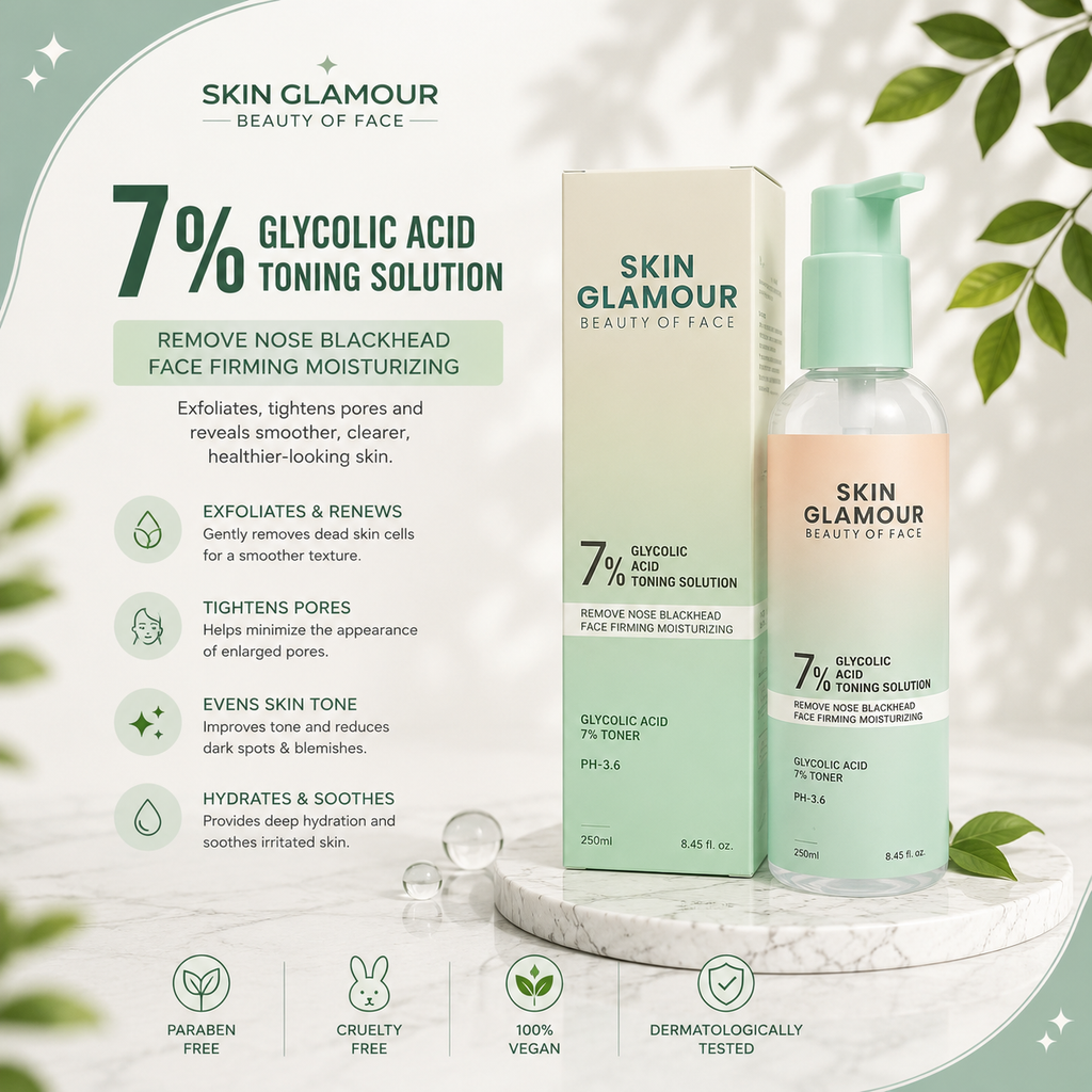 Skin Glamour - 7% Glycolic Acid Toning Solution - PH-3.6